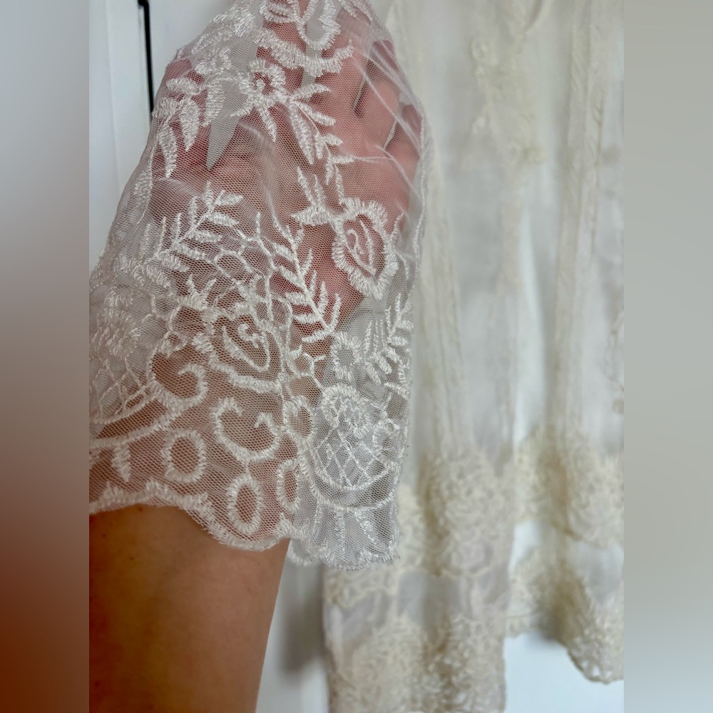 DEX Lace Blouse sz L - Picture 13 of 13